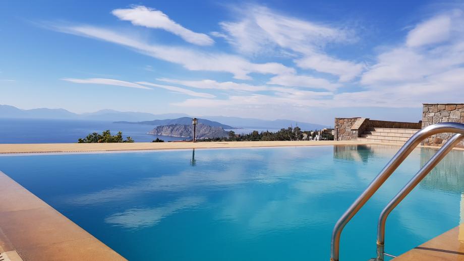 Δεξιωση με θέα τη θάλασσα Villa Archangelos Αίγινα