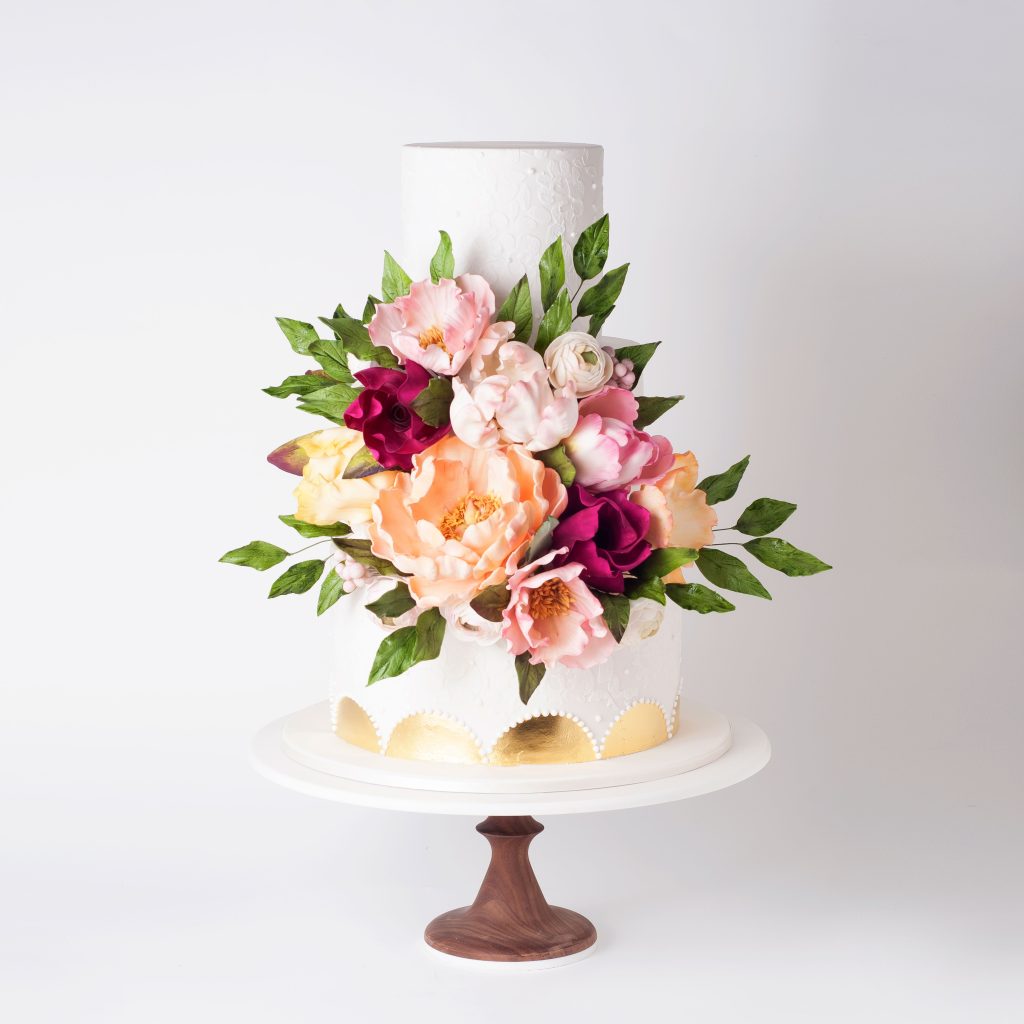 Γαμήλια τούρτα με Λουλούδια